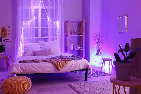 طراحی داخلی با نورپردازی ال ای دی