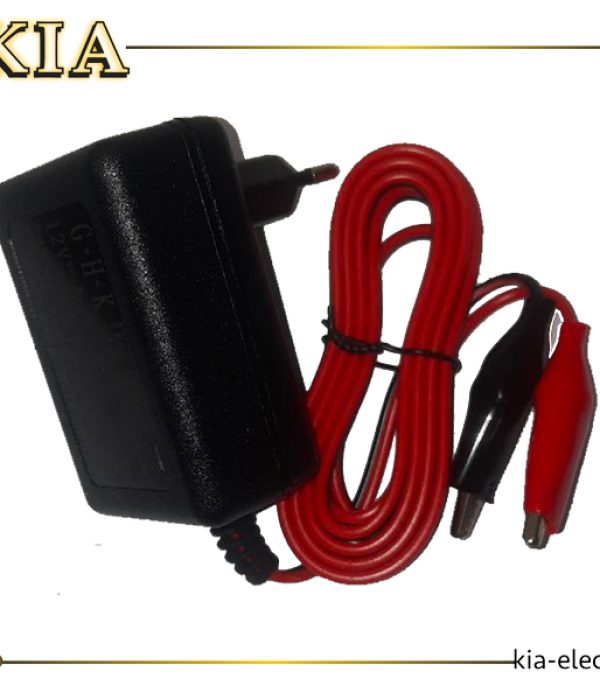 شارژر 12 ولت 1 آمپر گیره سوسماری